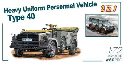 Katonai modell 7379 - HEAVY PERSONNEL VEHICLE TYPE 40 (1:72)