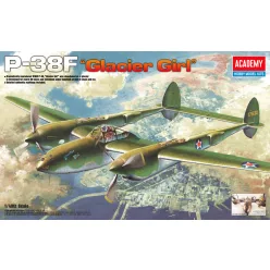   Repülőgép modell 12208 - P-38F LIGHTNING GLACIER GIRL (1:48)