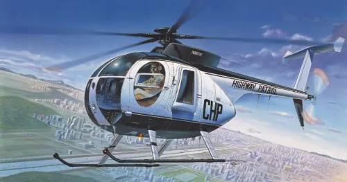 Helikopter modell 12249 - HUGHES 500D POLICE HELICOPTER (1:48)