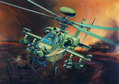 Helikopter modell 12268 - AH-64D LONGBOW (1:48)