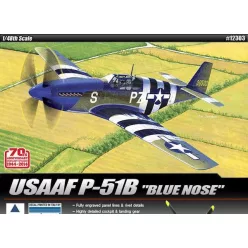   Repülőgép modell 12303 - USAF P-51 B "70th NORMANDY INVASION (1:48)