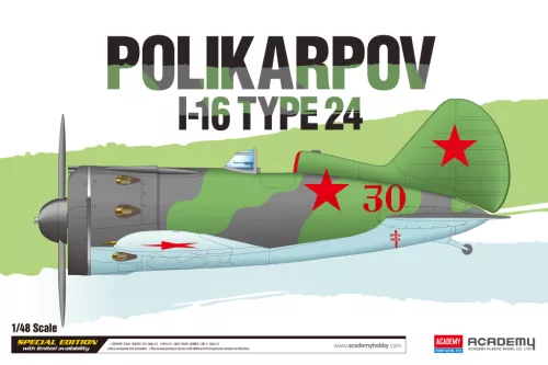 Repülőgép modell 12314 - Polikarpov I-16 Type 24 LE: (1:48)