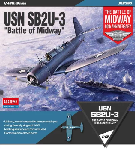 Repülőgép modell 12350 - USN SB2U-3 "Battle of Midway" (1:48)