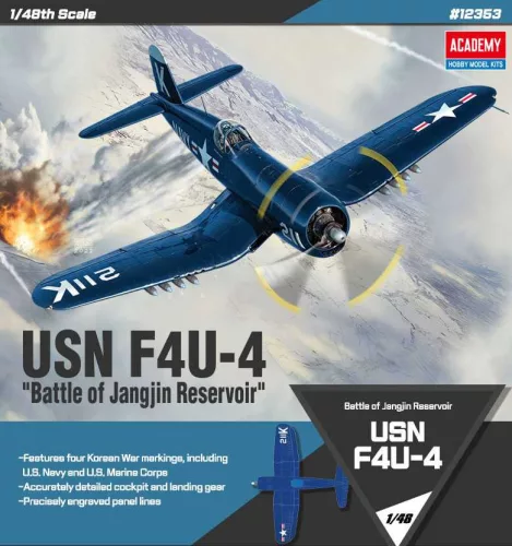 Repülőgép modell 12353 - F4U-4  "Battle of Jangjin Reservoir" (1:48)