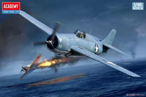 Repülőgép modell 12355 - USN F4F-4 Wildcat "Battle of Midway" (1:48)