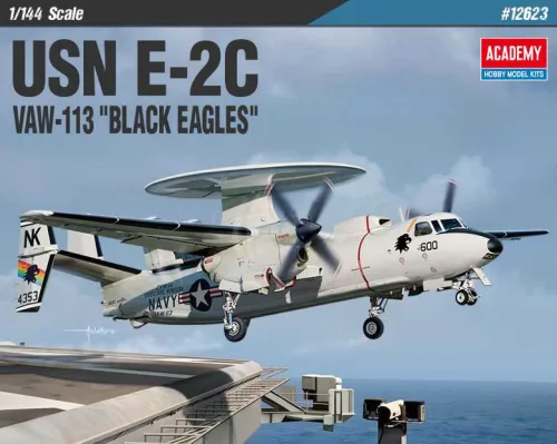 Repülőgép modell 12623 - USN E-2C VAW-113 "BLACK EAGLES" (1:144)