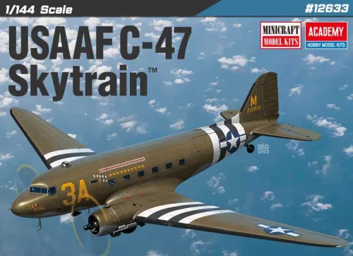 Repülőgép modell 12633 - USAAF C-47 Skytrain (1:144)