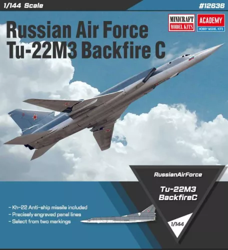 Repülőgép modell 12636 - Russian Air Force Tu-22M3 Backfire C (1:144)