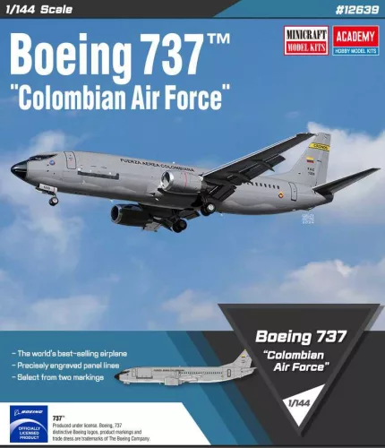 Repülőgép modell 12639 - Boeing 737 "Colombian Air Force"  (1:144)