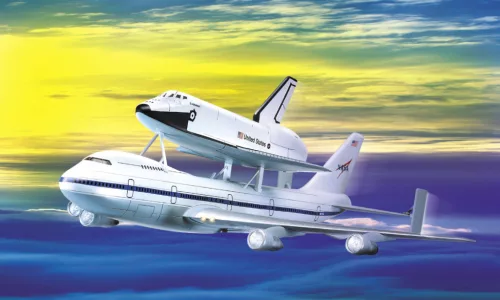 Világűr modell 12708 - 1/288 SHUTTLE & 747 CARRIER (1:288)