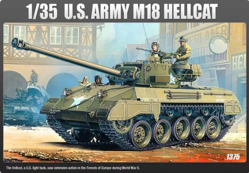Tank modell 13255 - US ARMY M-18 HELLCAT (1:35)