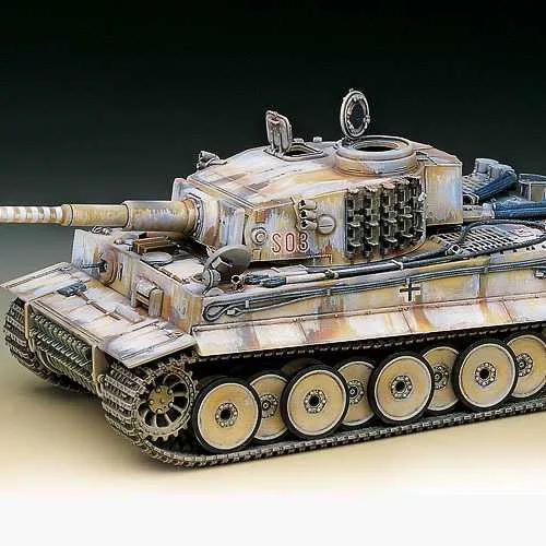 Tank modell 13264 - TIGER-I WWII TANK "EARLY-EXTERIOR MODEL" (1:35)