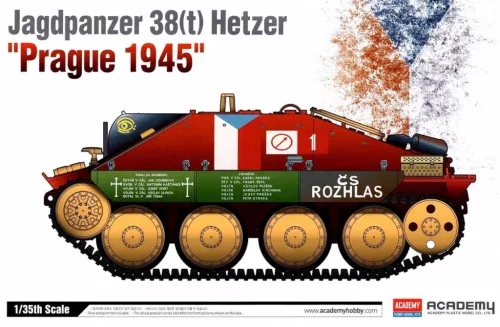 Katonai modell 13277 - HETZER "PRAGUE 1945" (1:35)