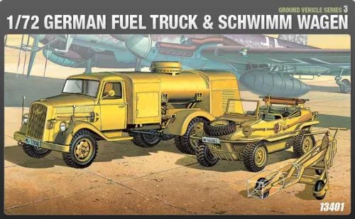 Katonai modell 13401 - GERMAN FUELTANK & SHIWIMM (1:72)