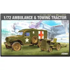 Katonai modell 13403 - US AMBULANCE & TRACTOR (1:72)