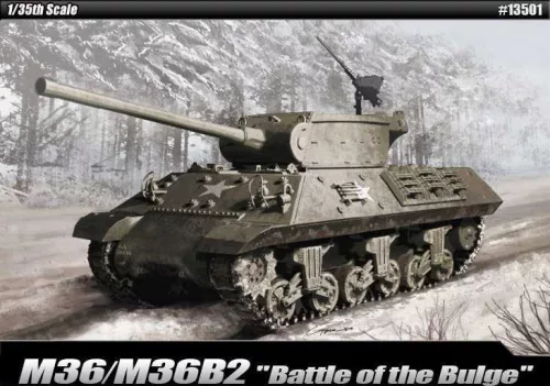 Tank modell 13501 - M36/M36B2 "Battle of the Bulge" (1:35)