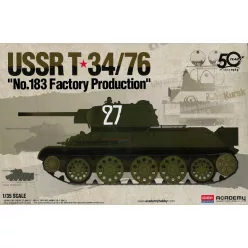   Tank modell 13505 - USSR T-34/76 "No.183 Factory Production" (1:35)