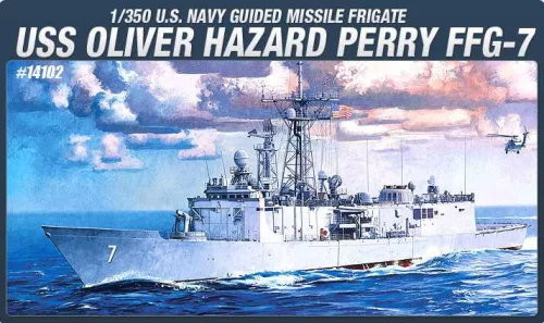 Modell  14102 - USS OLIVIER HAZARD PERRY FFG-7 (1:350)