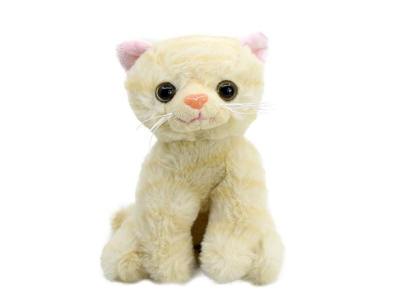 Cica ülő plüssfigura - 14 cm, többféle Cica ülő plüssfigura - 14 cm, többféle
