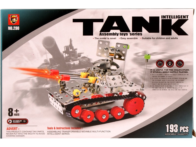 Tank 193 darabos fém építőjáték Tank 193 darabos fém építőjáték