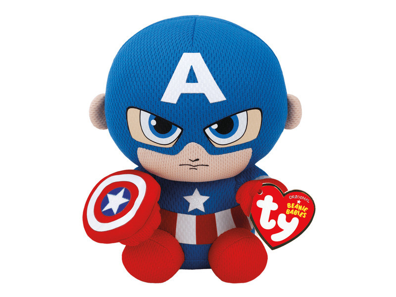 Beanie Babies plüss figura Marvel CAPTAIN AMERICA, 15 cm Beanie Babies plüss figura Marvel CAPTAIN AMERICA, 15 cm