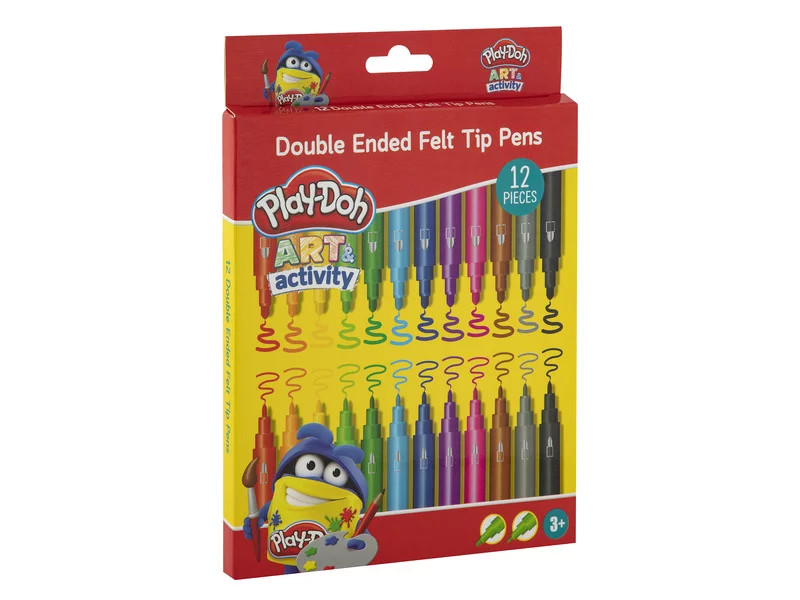 Play-Doh - 12 kétvégű filctoll