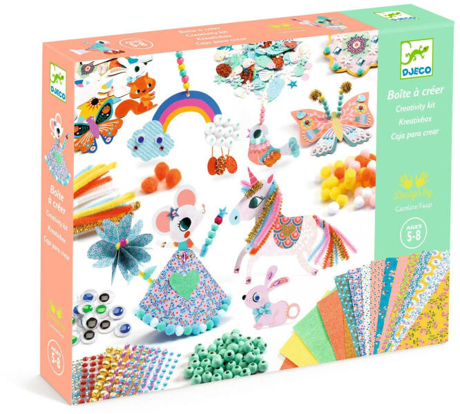 Djeco Kollázs műhely - Kreatív alkatrészek készlete - Creativity kit