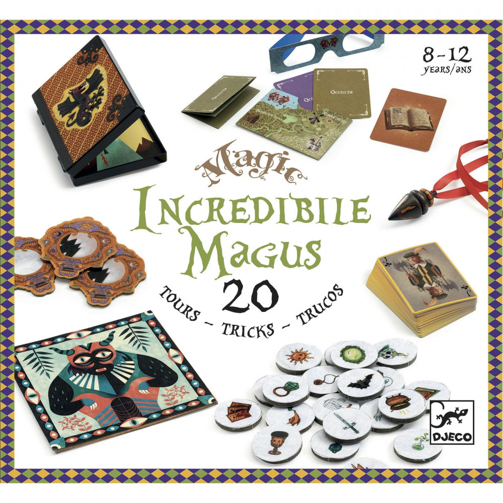DJECO Incredibile Magus bűvészkészlet - 20 trükk (DJ09963) DJECO Incredibile Magus bűvészkészlet - 20 trükk (DJ09963)